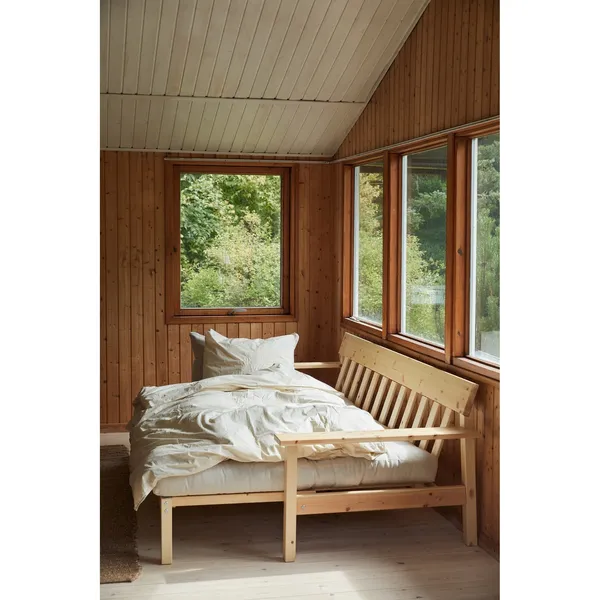 Unwind Sofa Bed Clear Lacquered Pine/701 Natural