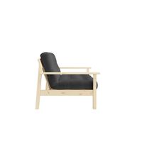 Unwind Sofa Bed Clear Lacquered Pine/734 Dark Grey