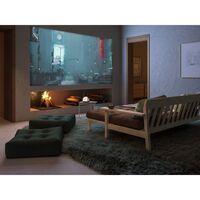 Unwind Sofa Bed Clear Lacquered Pine/756 Olive Green