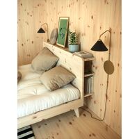 Retreat Bed Frame 140x200 Carob Brown