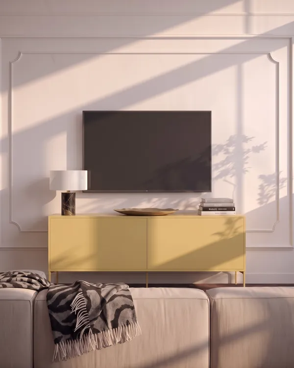 Bloc TV Bench 136 cm Sand Yellow