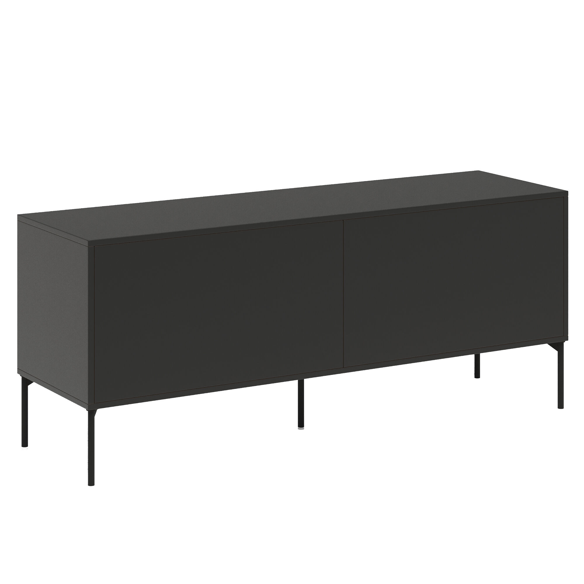 Bloc Meuble TV 136 cm Noir