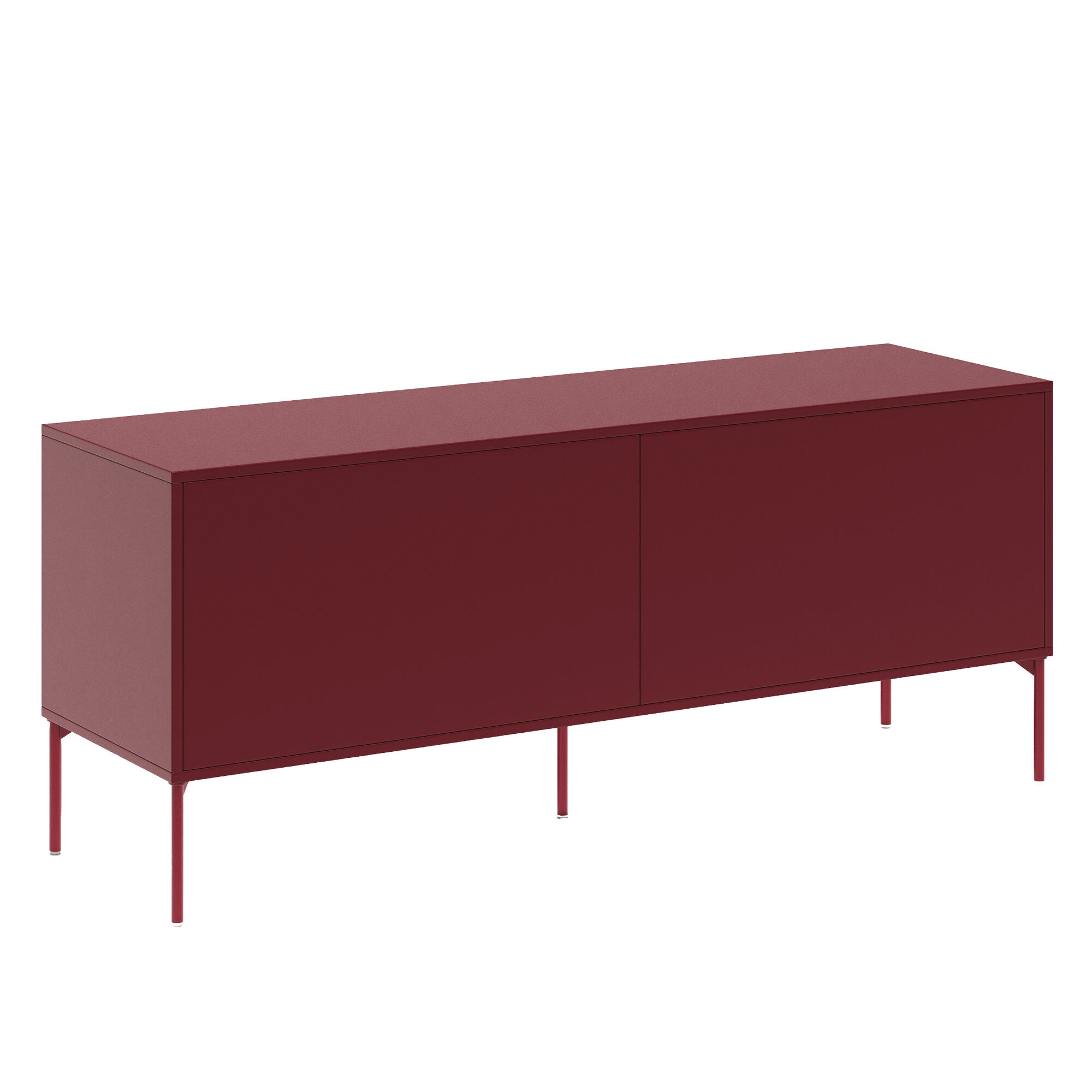 Bloc Banc TV 136 cm Rouge Grenat