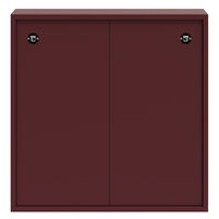 Bloc Wall Cabinet Garnet Red