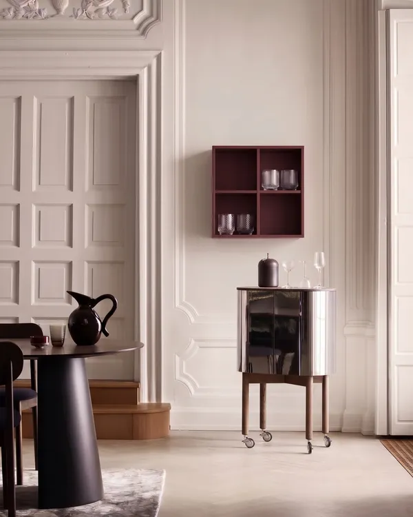 Bloc Wall Cabinet Garnet Red