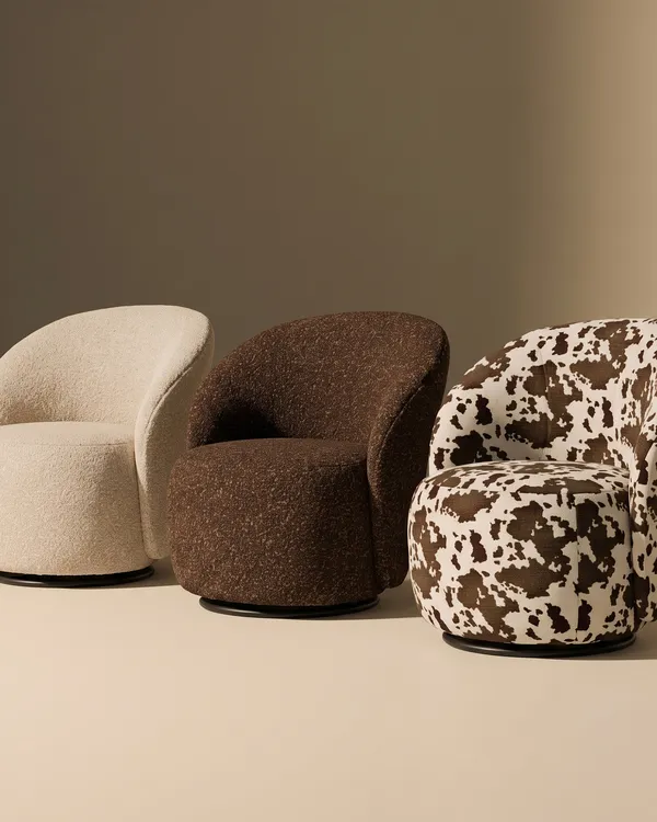 Curve Lounge Chair Brown