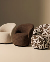 Curve Lounge Chair Brown