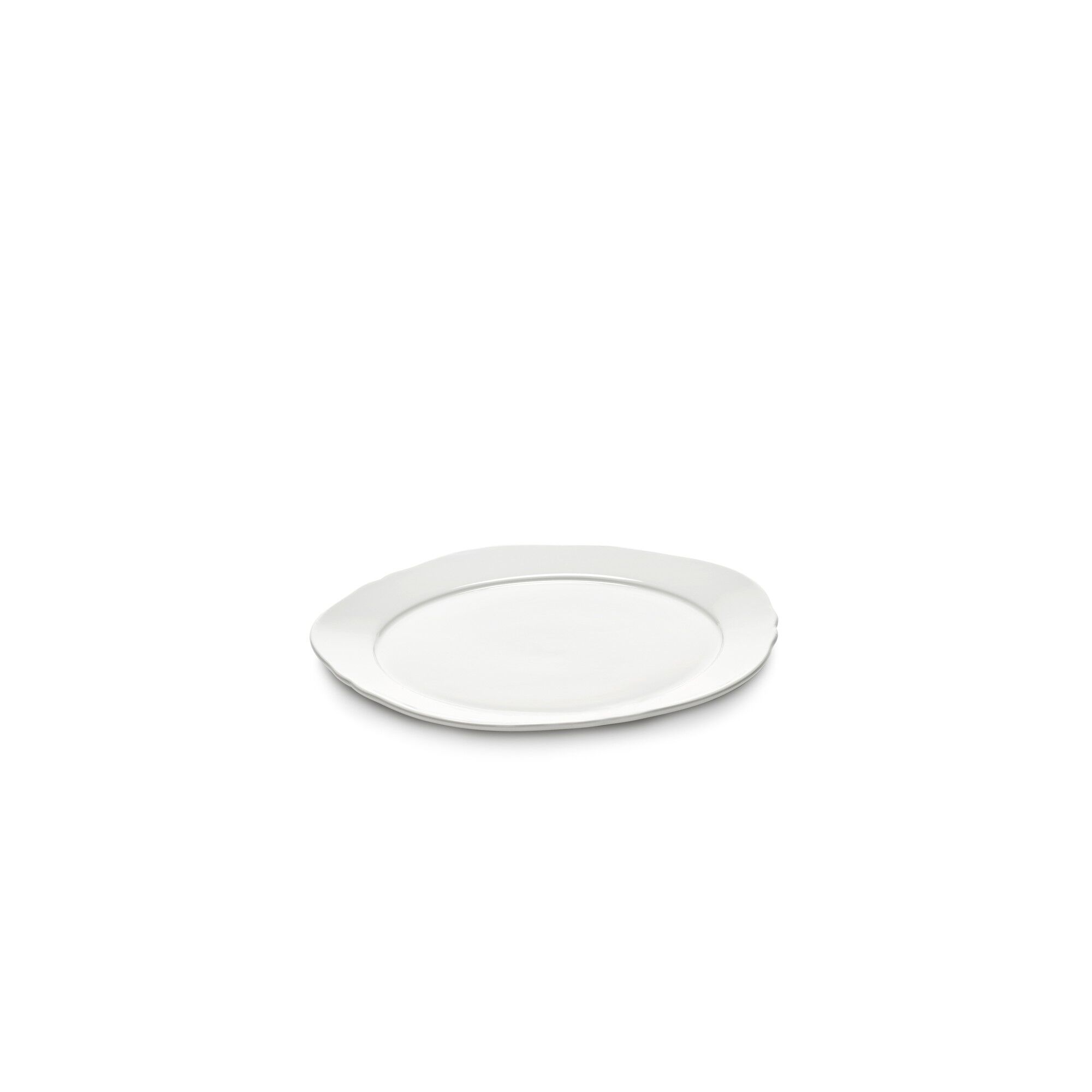 Assiette à Lunch Blanc Silhouette