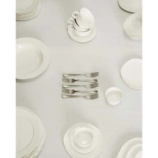 Plato Llano Silhouette Blanco