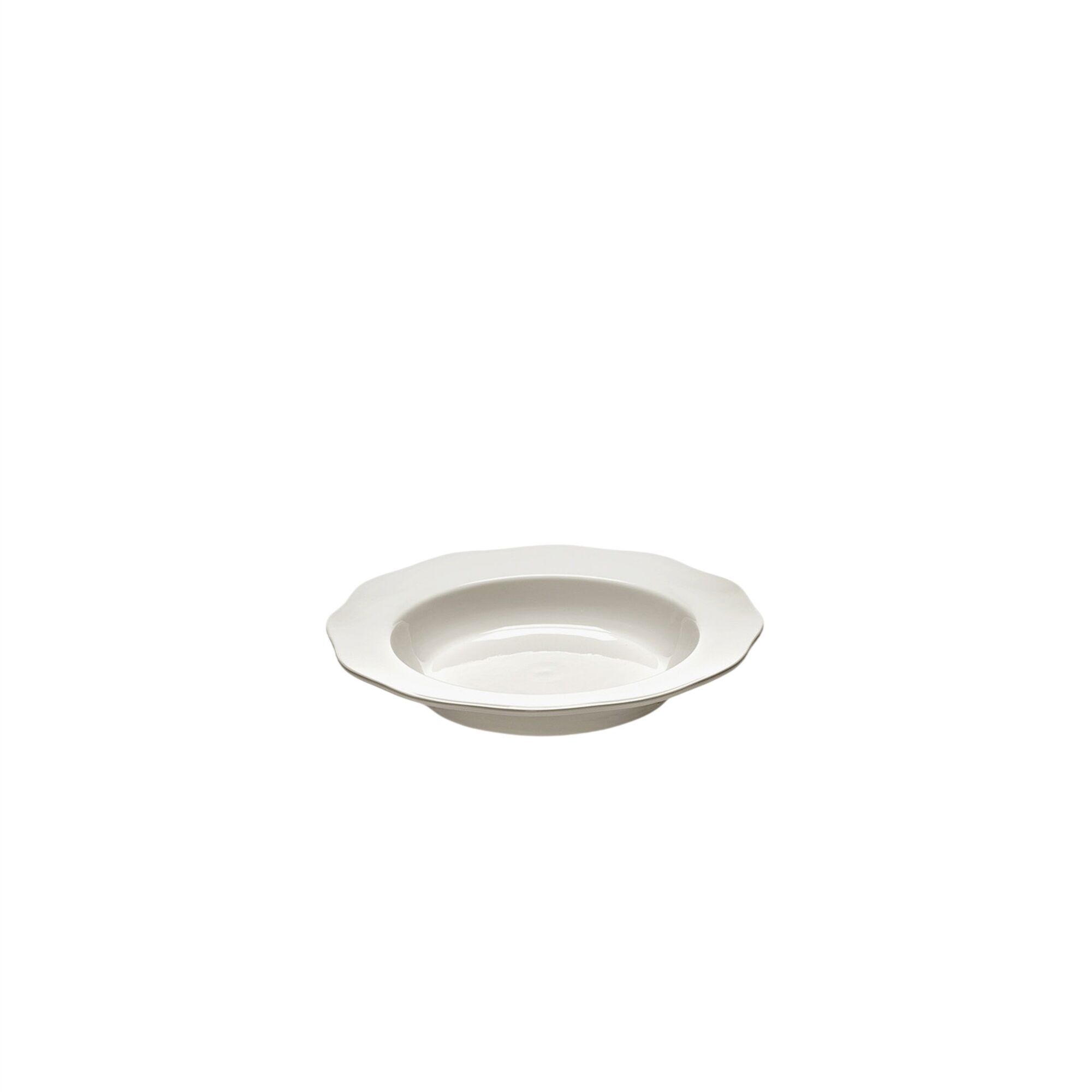 Assiette à Pâtes Silhouette, Blanc Moyenne