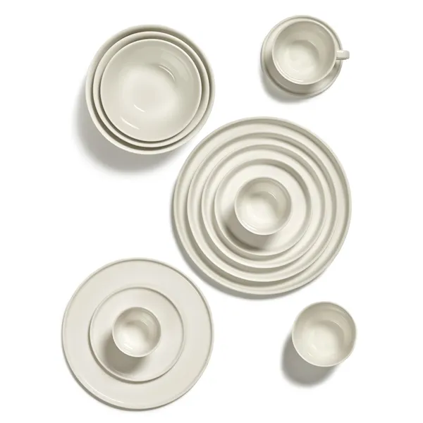 Cena High Plate L Elfenbein