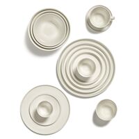 Cena High Plate L Elfenbein