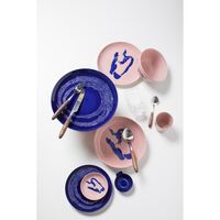 Feast Deep Plate Pink/Pepper Blue