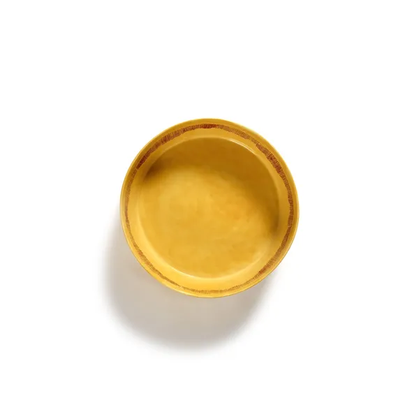 Feast Salad Bowl Yellow/Red Stripes