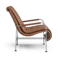 Poltrona Serpentine Cromo/Elmo Soft 33007/Cognac 8632