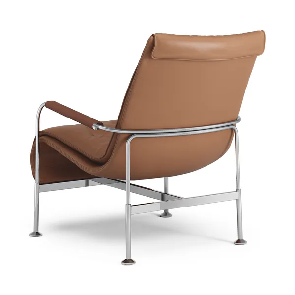 Poltrona Serpentine Cromo/Elmo Soft 33007/Cognac 8632