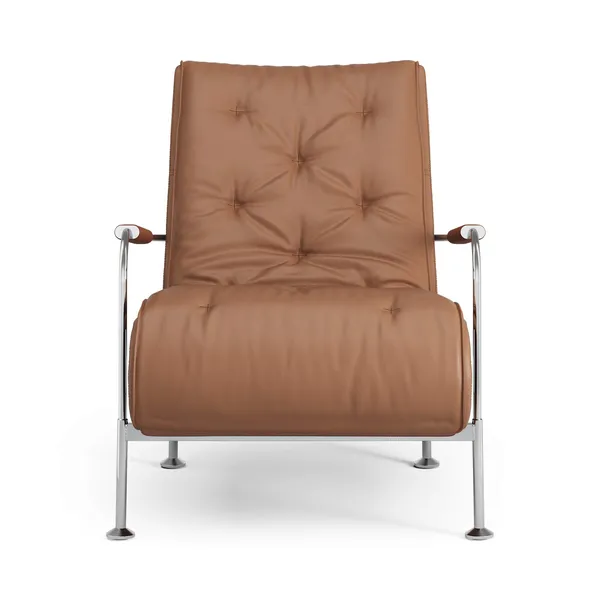Poltrona Serpentine Cromo/Elmo Soft 33007/Cognac 8632