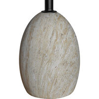 Shine Side Table Black/Travertine