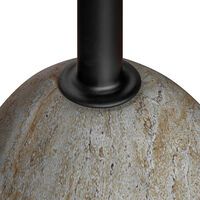 Shine Side Table Black/Travertine