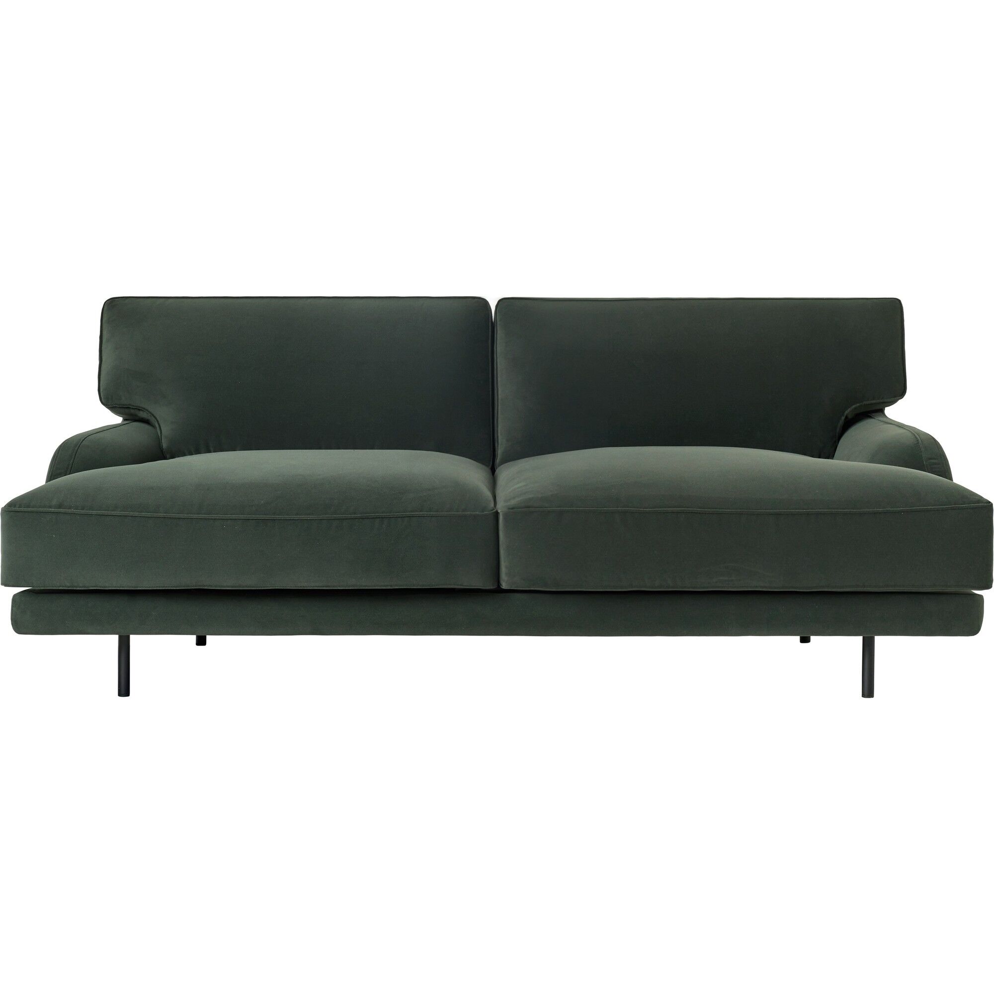 Flaneur 2-Personers Sofa Sort/Asator 0984