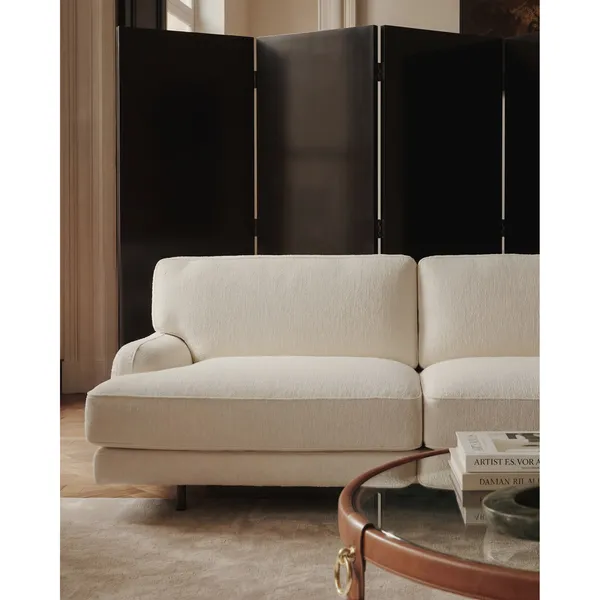 Flaneur 2-Personers Sofa Sort/Bouclé 001