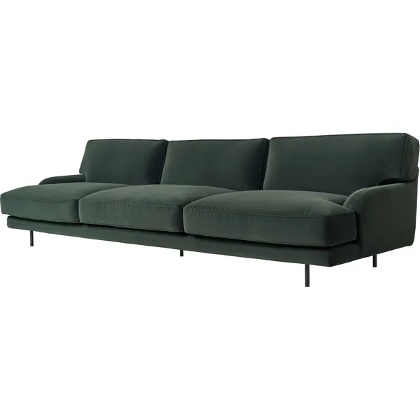 Flaneur 3-seters sofa Sort/ Asator 0984