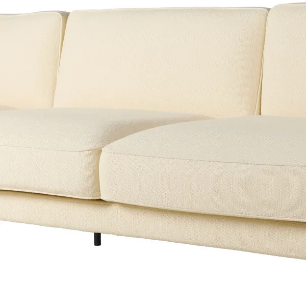 Flaneur 3-seters sofa Sort/ Bouclé 001