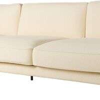 Flaneur 3-seters sofa Sort/ Bouclé 001