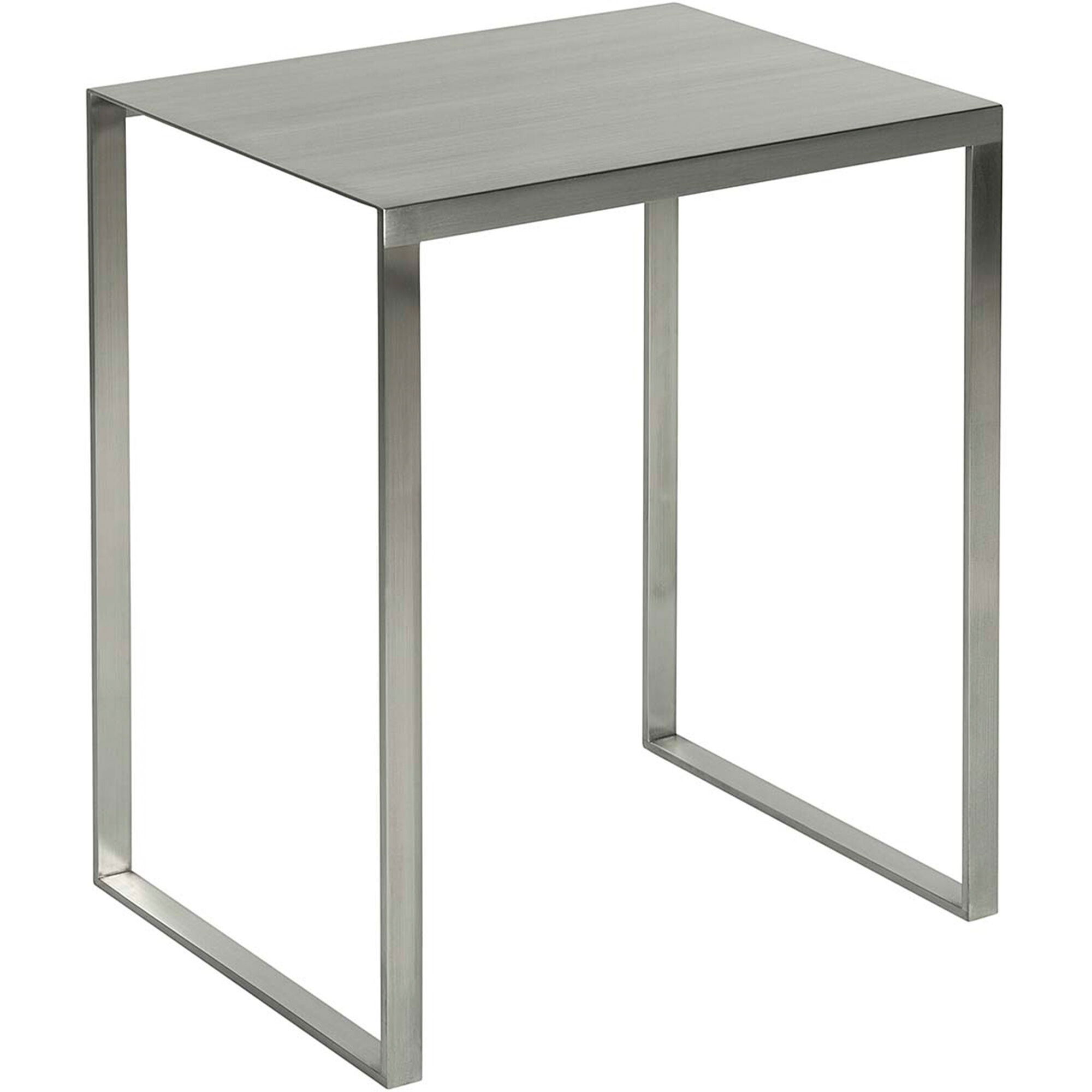 Studio Table d'Appoint Acier Inoxydable