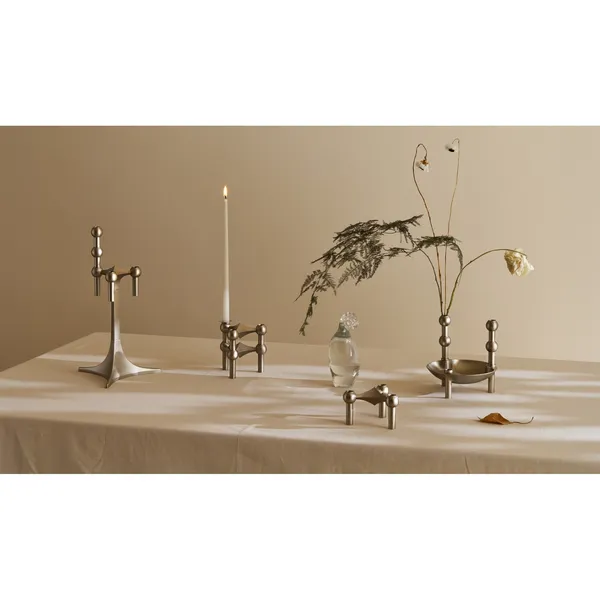 Nagel Vase H10 Brushed Chrome