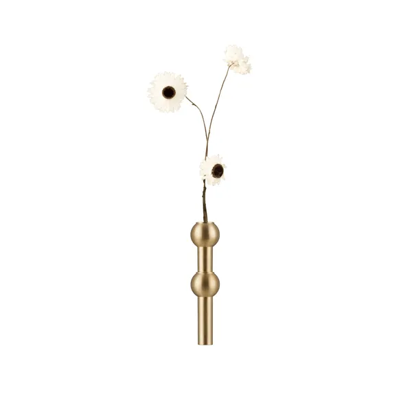 Nagel Vase H10 Brushed Brass