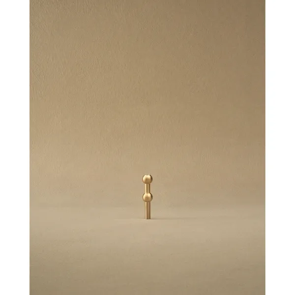 Nagel Vase H10 Brushed Brass