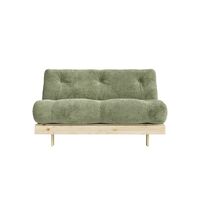Roots Sofa Bed 140x200 Raw/553 Khaki Green