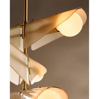 Sycamore 3 Deckenleuchte Messing/ Rosa