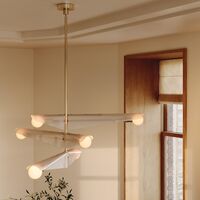 Sycamore 3 Deckenleuchte Messing/ Rosa