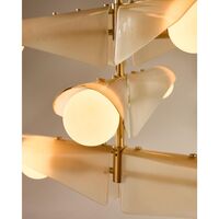Sycamore 5 Deckenleuchte Messing/ Rosa