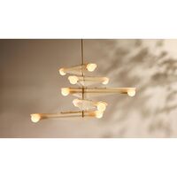 Sycamore 5 Deckenleuchte Messing/ Rosa