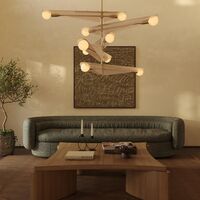 Sycamore 5 Deckenleuchte Messing/ Rosa