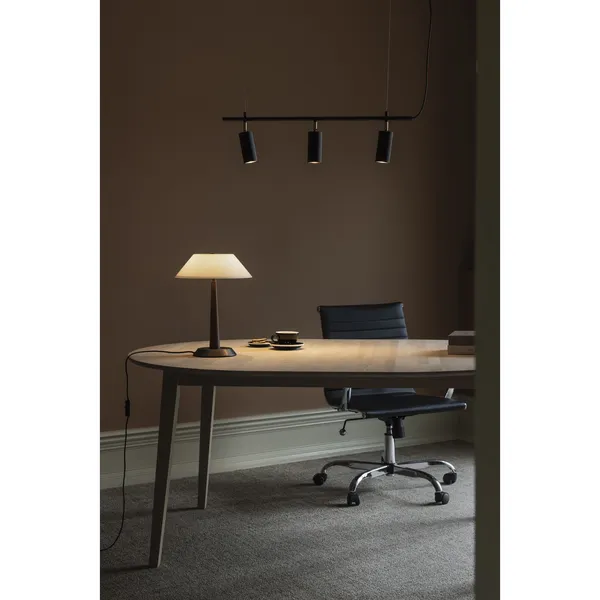 Ligna 29 Tischlampe Braun gebeizte Eiche/Bronze