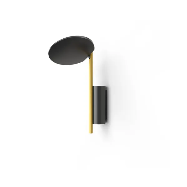 Kimia Væglampe Ø17 Black 9005/Satin Galvanic Gold
