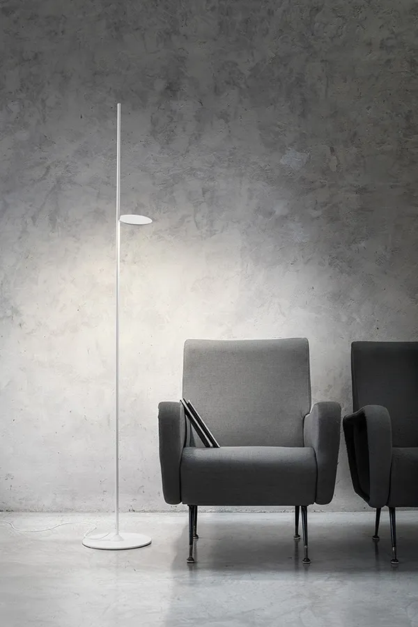 Kimia Gulvlampe White 9003