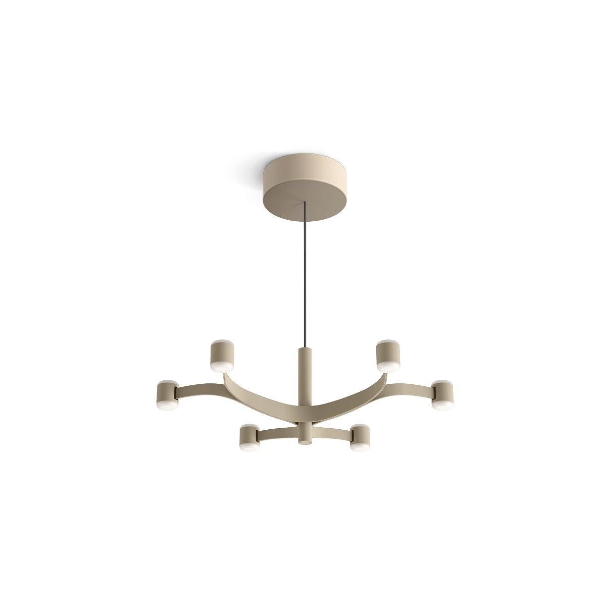 Fronda 6 Pendel Grey Beige 1019