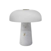 Glossy Mini Portable Lamp White