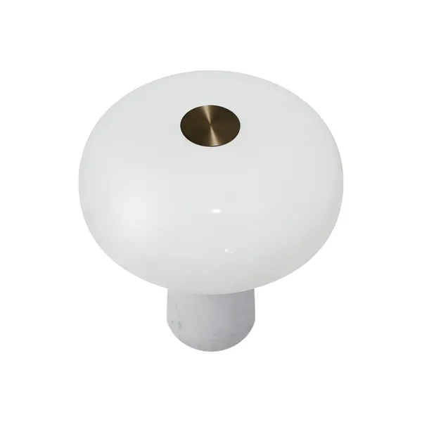 Glossy Mini Portable Lamp White