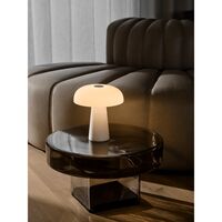 Glossy Mini Portable Lamp White
