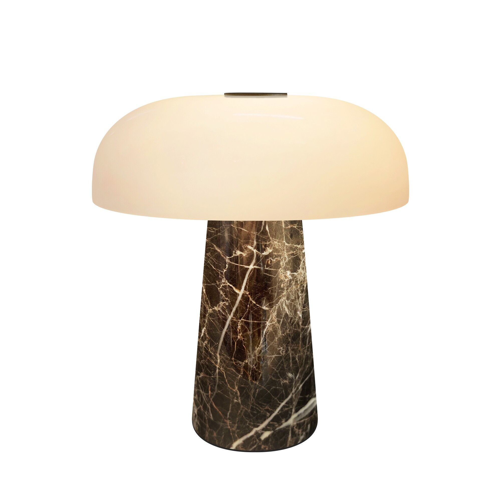Glossy Mini Lampe Portable Gris Brun