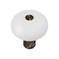 Glossy Mini Portable Lamp Grey Brown