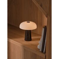 Glossy Mini Portable Lamp Brown
