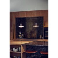 Flake Pendel Ø19 Frostet Mat Sort