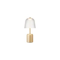 Asteea Lampe Portable Satin Laiton/Strié Transparent